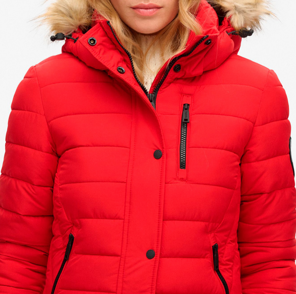 SUPERDRY anorak roja