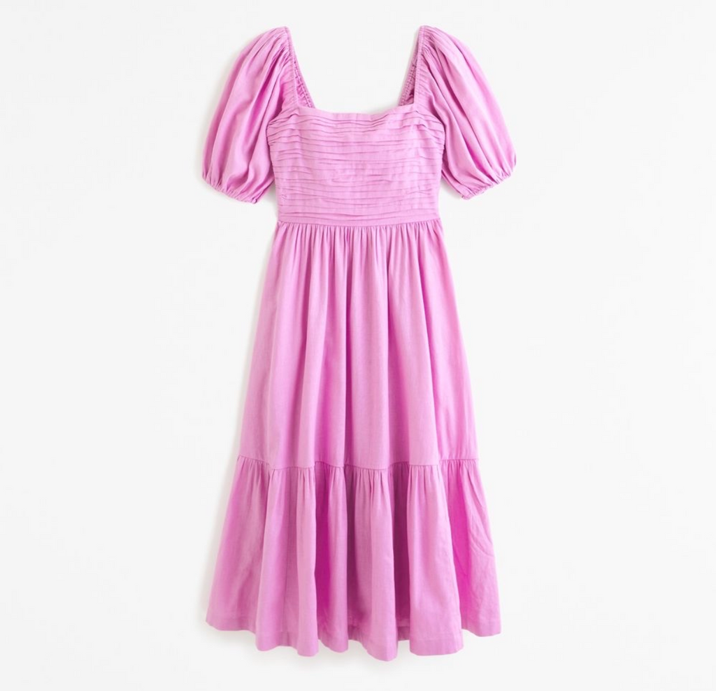 ABERCROMBIE vestido con mangas abullonadas