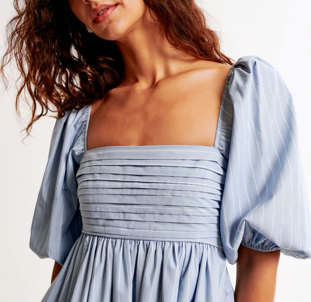 ABERCROMBIE vestido con mangas abullonadas