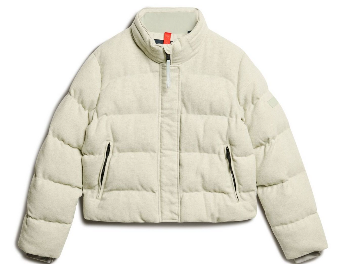 SUPERDRY anorak blanco roto