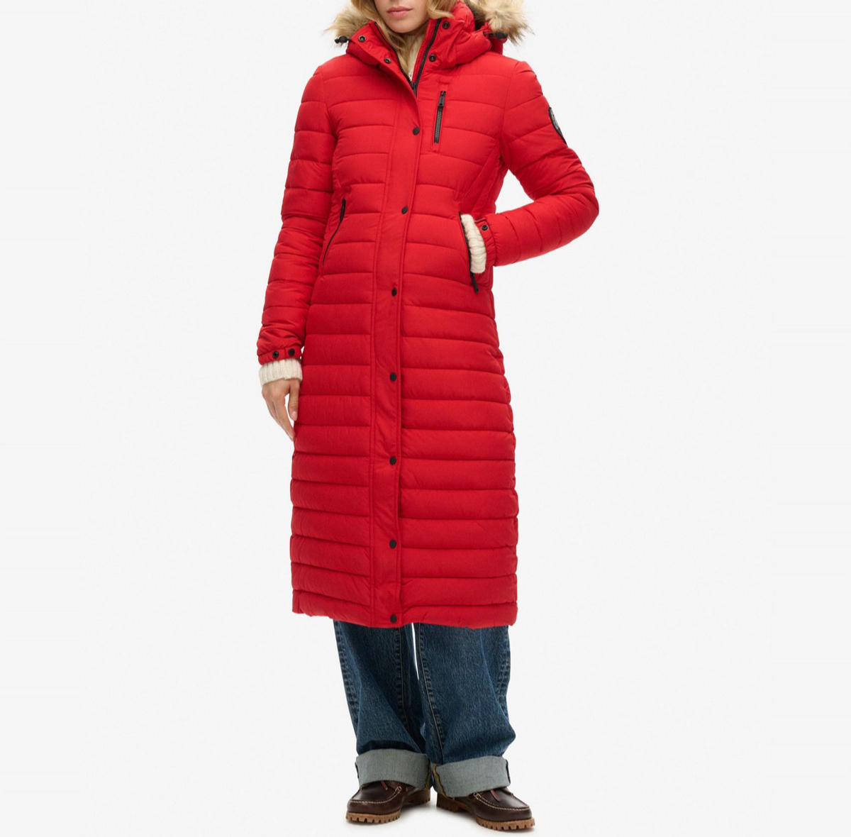 SUPERDRY anorak roja