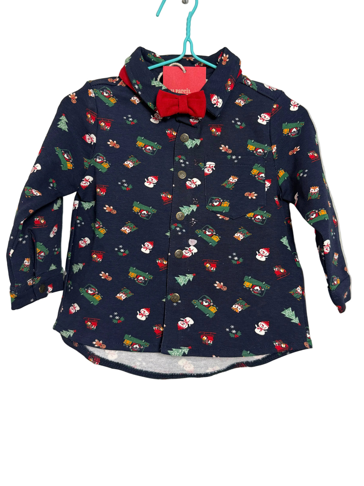 DPAM camiseta manga larga con pajarita