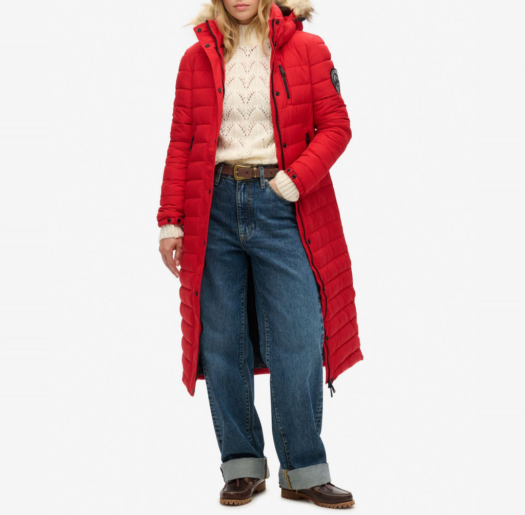 SUPERDRY anorak roja