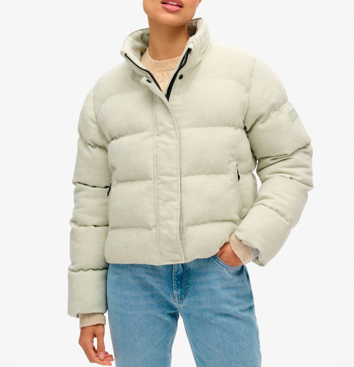 SUPERDRY anorak blanco roto