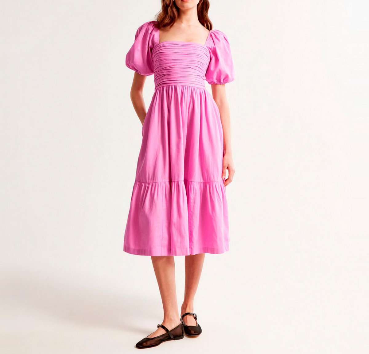 ABERCROMBIE vestido con mangas abullonadas